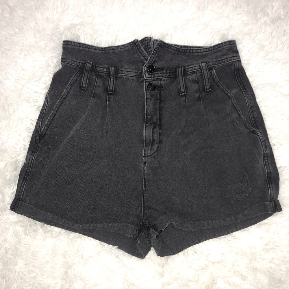 Denim high waist shorts